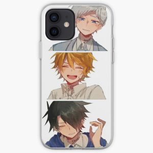The Promised Neverland , cute Ray Emma and Norman  iPhone Soft Case RB0309 product Offical The Promised Neverland Merch