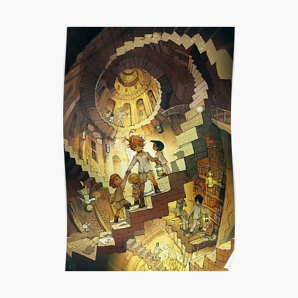 Stairs In The Promised Neverland Poster RB0309 product Offical The Promised Neverland Merch