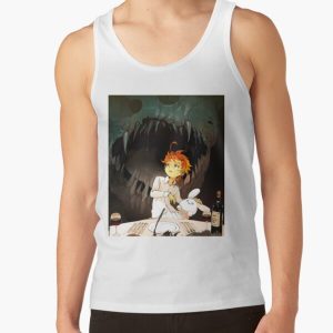 4K Emma And Monster | The Promised Neverland Dark Tank Top RB0309 product Offical The Promised Neverland Merch