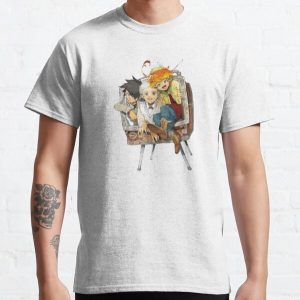 The promised neverland Emma,Ray & norman Playing Classic T-Shirt RB0309 product Offical The Promised Neverland Merch