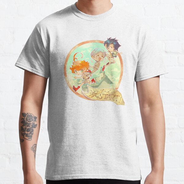 The promised neverland Emma,Norman and Ray Classic T-Shirt RB0309 product Offical The Promised Neverland Merch