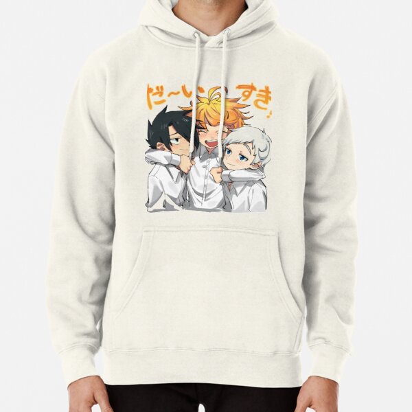 The Promised Neverland , cute Ray Emma and Norman  Pullover Hoodie RB0309 product Offical The Promised Neverland Merch