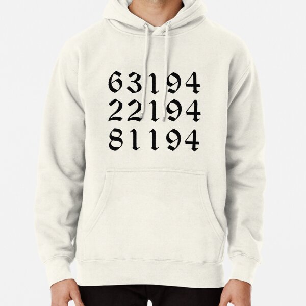 The Promised Neverland numbers Pullover Hoodie RB0309 product Offical The Promised Neverland Merch