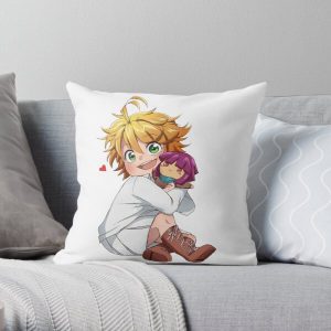 The Promised Neverland Chibi Throw Pillow RB0309 product Offical The Promised Neverland Merch