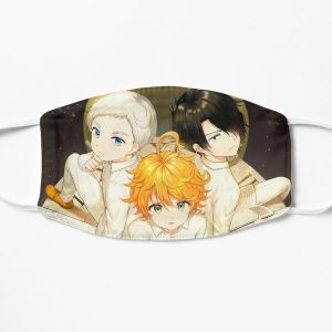 4K Trio | The Promised Neverland (Yakusoku no Neverland) Flat Mask RB0309 product Offical The Promised Neverland Merch