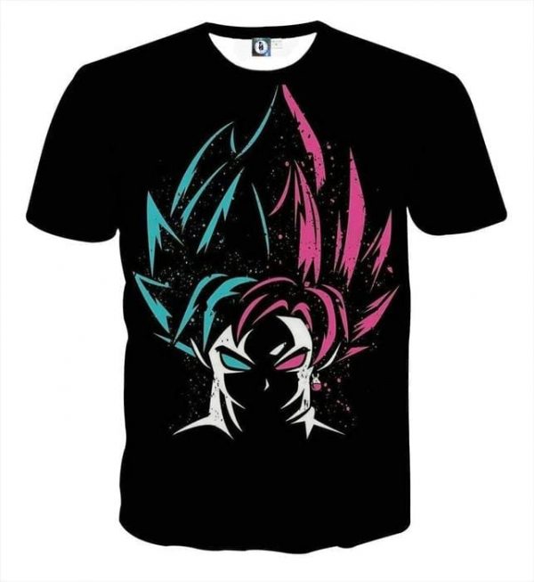 DBZ Goku Super Saiyan God Blue Rose SSGSS Dope Design T - The Promised Neverland Store